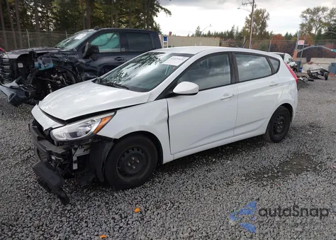 2017 Hyundai Accent Se z USA, uszkodzony, nr VIN KMHCT5AE0HU324058